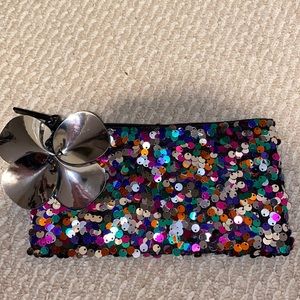 COPY - Sequin Makeup Bag NWOT